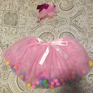 Infant-toddler Birthday Girl Headband and Tutu